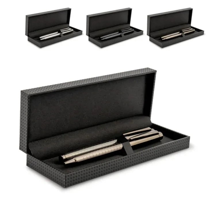 Ball pen and rollerball set Dallas in gift box - LT82152 (gadzety reklamowe)